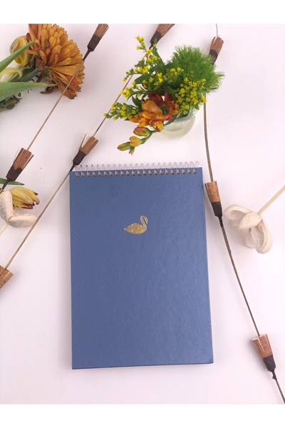 notin paper A5 15x21 Cm Spiralli Çizgili Sert Kapak 100 Yaprak Bloknot Defter