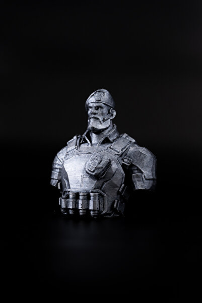 Makerpax Valorant Brimstone Metalik Renk Büst