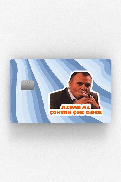 Fenomenia ملصق مطلي ببطاقة الائتمان بتصميم أقل من Cakir Azdan Az متوافق مع Pa...