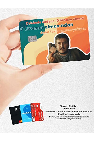 Genel Markalar Gibi Dizisi On Lira Kart Kaplama Sticker - Banka & Kredi & Pap...