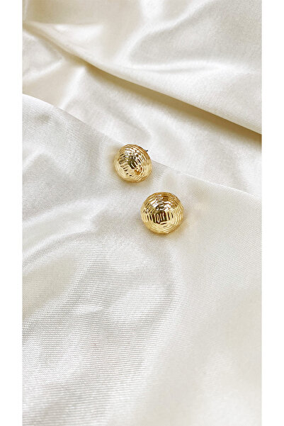 Eylülün Takısı Маленька жіноча кружка з візерунком на ґудзиках золотого кольору