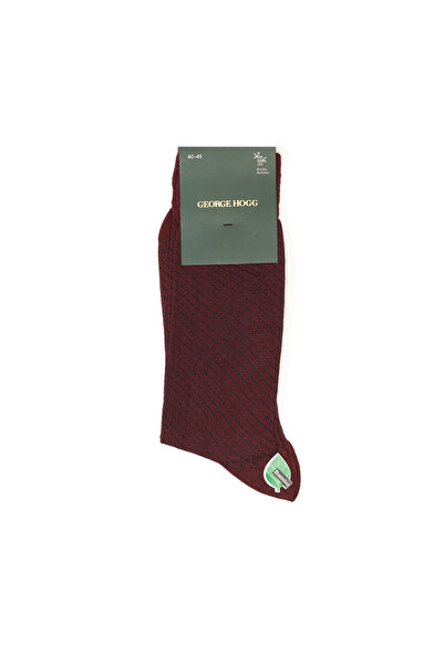 George Hogg Lacivert Bordo Erkek Bambu Çorap