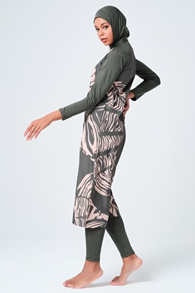 ALFASA Coral Long Hijab Swimsuit