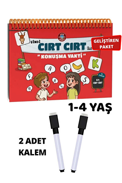 Çocuk Akademi Cırt Cırt Ile Konuşma Vakti Aktiviteli Etkinlik Kitabı ve 2 Tan...