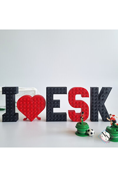 NN DECOR Lego Uyumlu Dekoratif Harfler - Futbol Setleri - 8cm