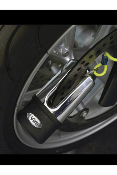 ŞDL VİRO BLINDATOmotosiklet ve scooterlar ekstra sertleştirilmiş, 3 anahtarlı, 11mm disk kilidi.Uyumlu