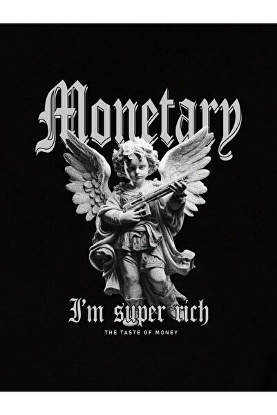 AFROGİYİM Μπλουζάκι Unisex Monetary Back Printed Oversize