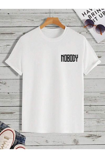 AFROGİYİM Μπλουζάκι Unisex Trust Nobody Μπροστινό Πίσω Τυπωμένο Oversize