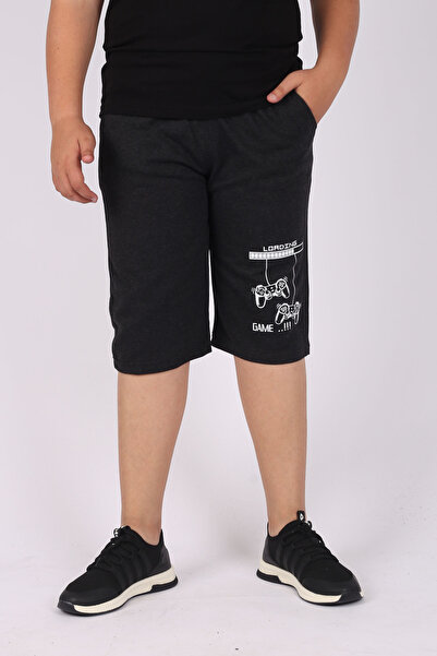 Çiggo Kids Boy's Loading Game Print Detailed Pocket Shorts/Capri