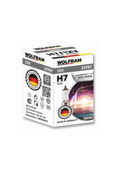 WOLFRAM Far Ampulü H7 WOLFRAM Marka