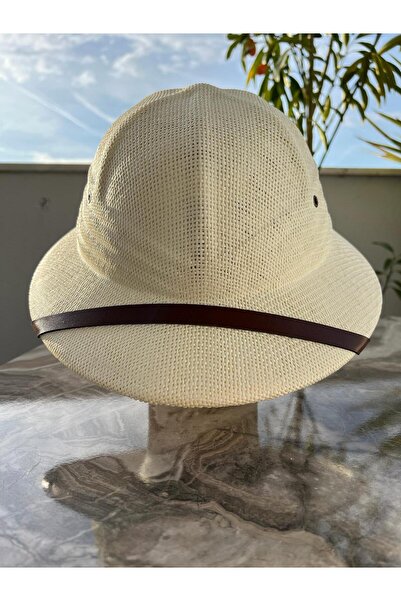 GÖZDE ŞAPKA ORGANİK HASIR UNISEX SAFARİ ŞAPKA
