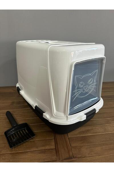 RETRO ART Xxl Kapalı Kedi Tuvaleti + Kürek Hediyeli