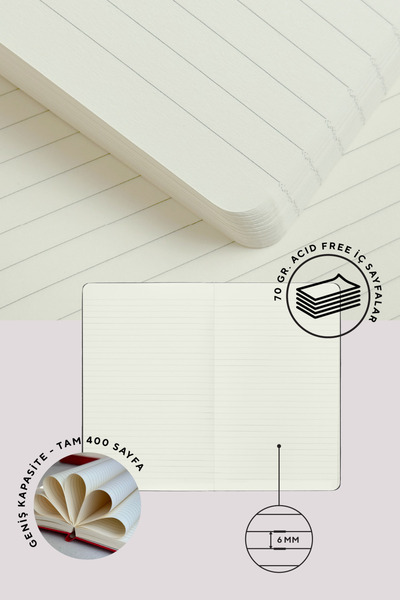 Victoria's Journals Nota Bene Classic Flexible Cover Notebook, 13x21 cm, Striped