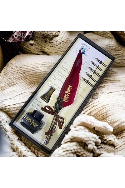 HEPBİMODA Harry Potter Feathered Ink Dip Pen Set