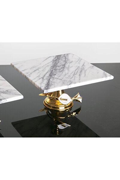 BULUTHOMEAKSESUAR MARBLE SQUARE LEG PRESENT 25X25