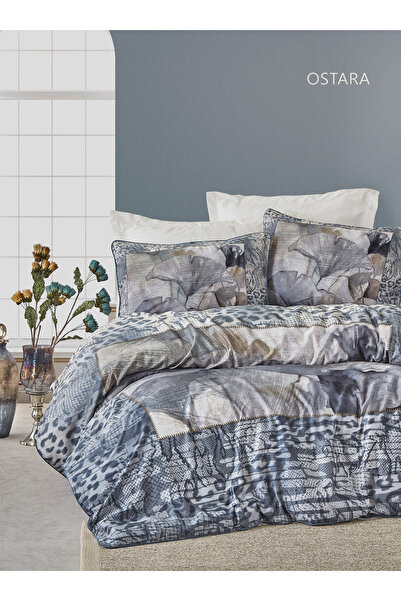 The Club Cotton Gothica με ρέλι 100% βαμβακερό σατέν σετ κρεβατιού διπλό με 4...