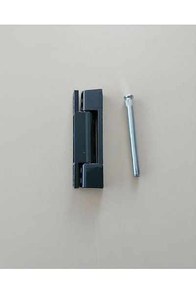 AZRAYAPI Anthracite Gray 95 mm Pvc Pimapen Door Hinge (5 Pcs)