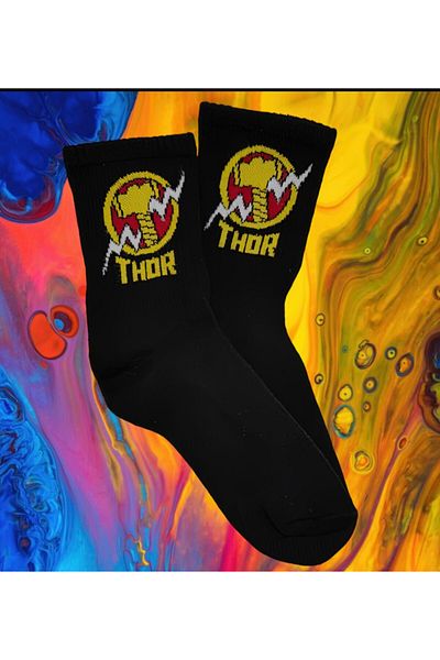 FG KONNİCHİWA WRITING PATTERNED SOCKS