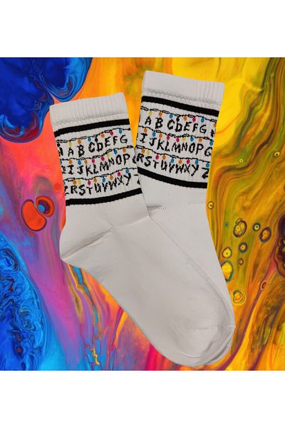 FG KONNİCHİWA ALPHABET PATTERNED SOCKS
