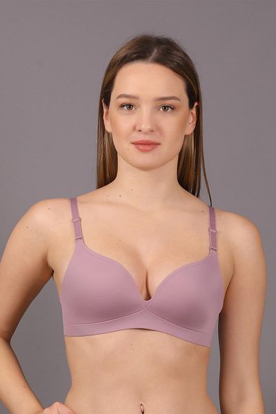 cotonhause Γυναικείο σουτιέν με λεπτό σφουγγάρι Dusty Rose Ghost C5T4N1O633 κομμένο με λέιζερ