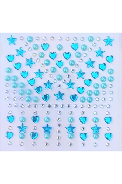 karinabest Giraffe 3D Üç Boyutlu Blue Pearl 159 Adet Işıltılı Yüz Ve Vücut Ta...