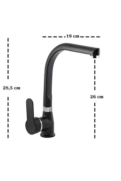 VENİTA Venita Black Aura - Kitchen Faucet