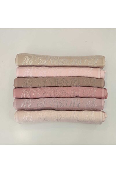 Nurpak Bambu Jakarlı 6'lı Havlu 30x50 Cm