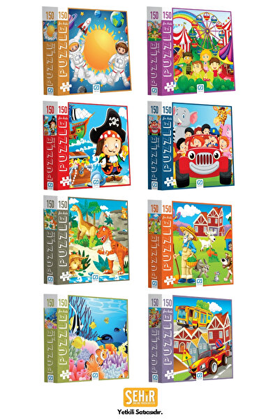 CA Games Arabalar 150 Parça 34x24cm Çocuk Puzzle Yapboz Serisi