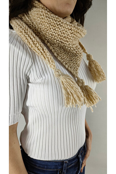 ZÜMAL Χειροποίητο πολύχρωμο κασκόλ Πλεκτό στο χέρι (ΧΡΩΜΑ ΜΕΛΙ)