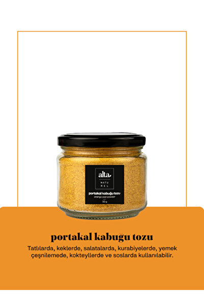 Alta Naturel Kurutulmuş Portakal Kabuğu Tozu 15 gr