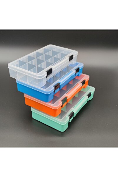 Genel Markalar 4 Renkli Bölmeli Kolye Yüzük Kapaklı Takı Kutusu Dikiş Kutusu ...