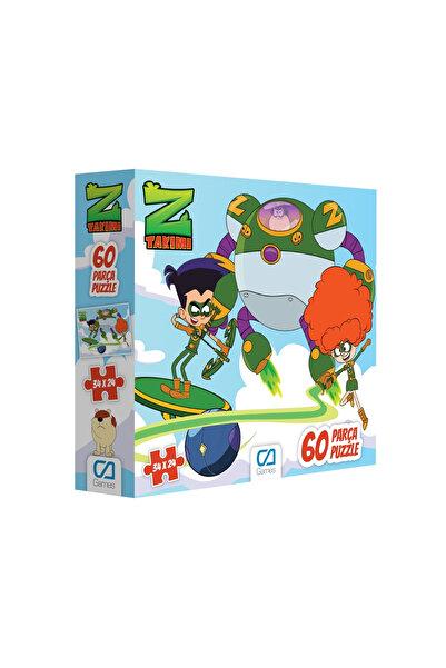 CA Games Z-Takımı Lisanslı 60 Parça 34x24cm Çocuk Puzzle Yapboz Serisi