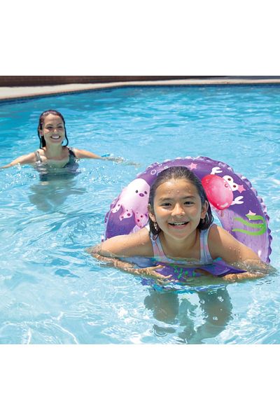 hediyecik Intex Transparent Ocean Patterned Kids Simiti - 61 Cm, 6-10 Years Pool and Sea Use