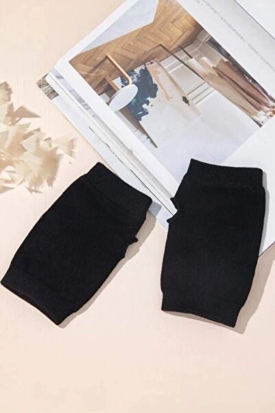 İYİ MODA Plain Black Fingerless Gloves