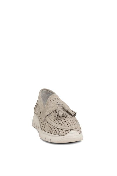 Mammamia D24YA-3600 Pantofi casual din piele pentru femei, gri