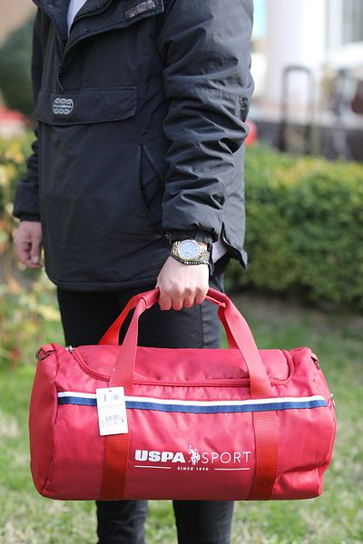 U.S. Polo Assn. Large Size Unisex Multi-Compartment Sports Fitness Travel Bag Navy Blue 50*25*25 cm dimensions