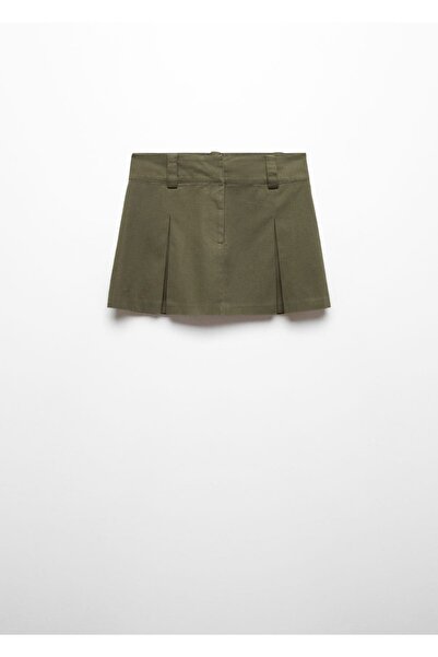 MANGO Woman Kockás miniszoknya