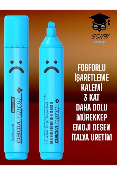 SEYFİKİRTASİYE Phosphorized Marking Pen - 3 Times Fillter Ink, Italy Production