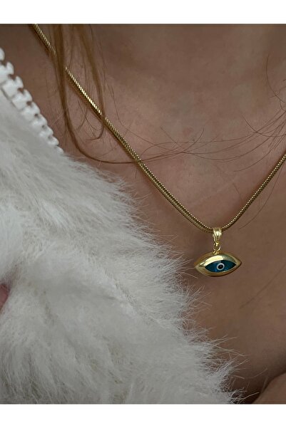 Sade Accessory Nazar Detaylı Balık Sırtı Zincir