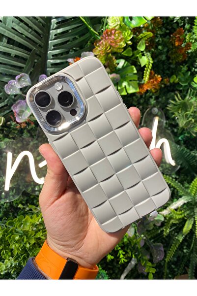 NFTECH İPHONE 15 PRO MAX UYUMLU KILIF ÖRGÜ DESENLİ ŞIK TASARIM RENKLİ KILIF
