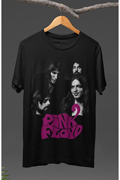 Fuddy Moda Tricou cu imprimeu foto Pink Floyd, tricou unisex cu tematică Rock...