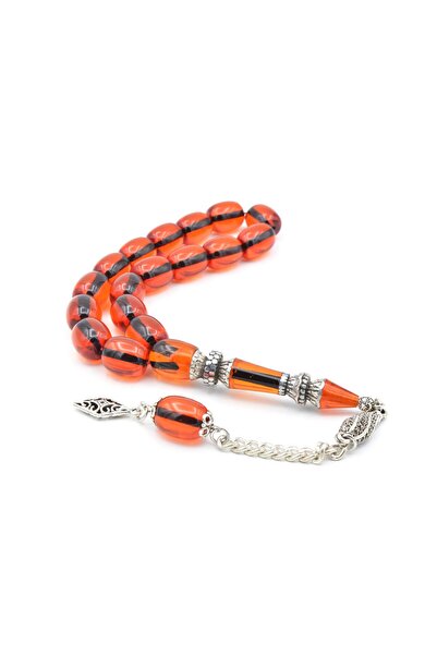 Murty99 Оранжеви Nakkaş Imameli - Молитвени мъниста от кехлибарен шлифован ма...