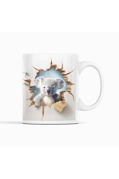 Nino Store 🐨   كوب هدايا مطبوع عليه شعار كوالا أصدقاؤنا من الحيوانات 🐨