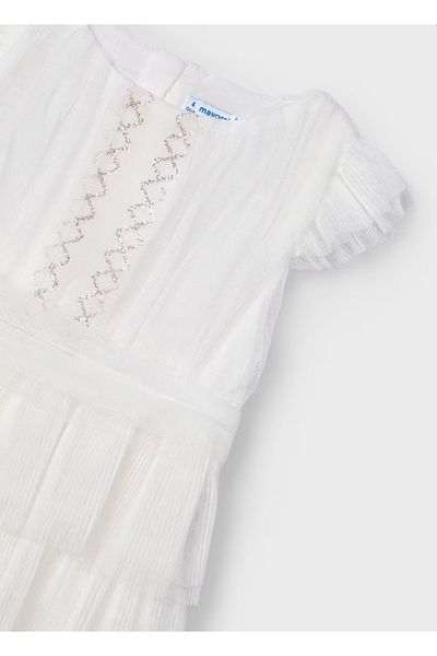 MAYORAL LIMI Girl's Stone Detailed Pleated Tulle Dress