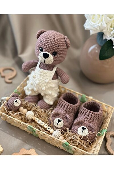 esmanın diyarı Amigurumi  ayıcık 3lü set candlelight