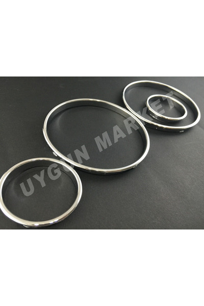 NOS حلقة كروم للسيارة Bmw E39، مجموعة إطار قرص كروم لسيارة Bmw 5 Series E39، إطار أداة Bmw