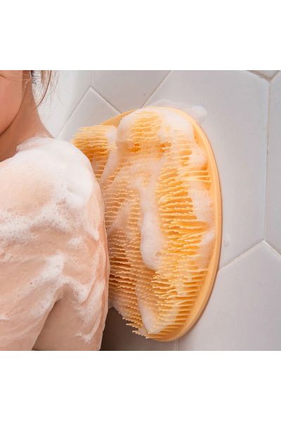 Sensoria Suction Cup Shower Mat for Back and Foot Bath Washcloth Silicone Massage Pad Silicone Washcloth