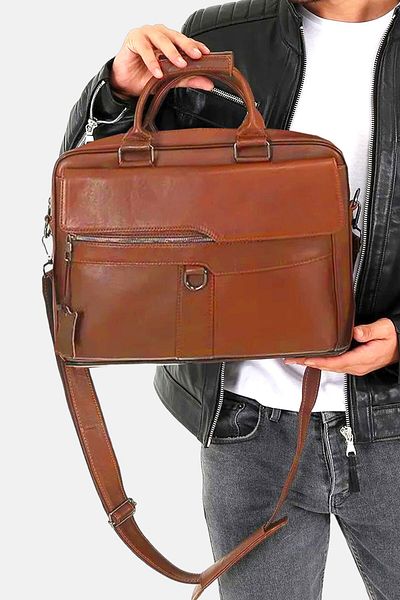 Lederax Τσάντα Laptop Portfolio από γνήσιο δέρμα LD481