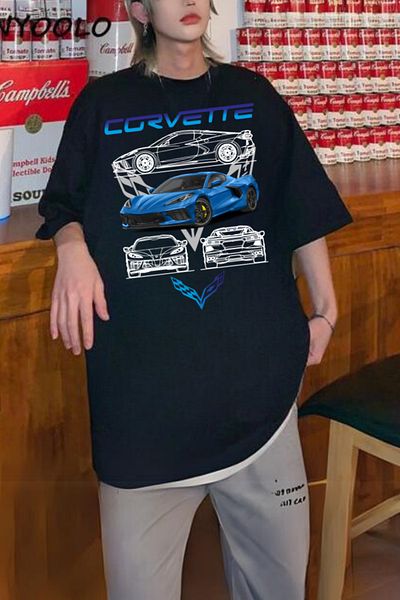 Touz Moda Μπλουζάκι Corvette Retro Printed