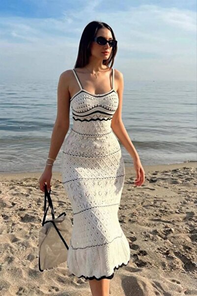 Abalı Νέα σεζόν Español Model Knitwear Φόρεμα